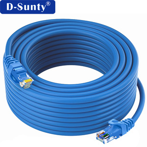 สายเคเบิลเชื่อมต่อเครือข่าย D-Sunty OEM สำหรับภายนอกอาคาร แบบมีปลอกหุ้ม CAT5E 8p8c RJ45 ROHS U/FTP สายทองแดงเปลือย หุ้มฉนวน PVC ความยาว 1 ม. 30 ม. - Product Image 4