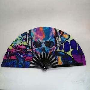 Abanico de Bambú Grande Personalizado de 33 cm, Ecológico, Pintado con Diseño Tai Ji Kung Fu, para Decoración del Hogar o Manualidades de Estilo Festivo - Product Image 5