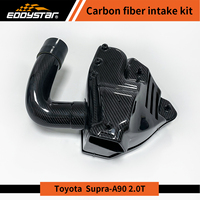 Boîte d'air d'admission d'air froid en Fiber de carbone sec EDDY avec Kit complet de tuyau en Fiber de carbone pour Toyota GR Supra A90 J29 2.0T 3.0T B48 B58