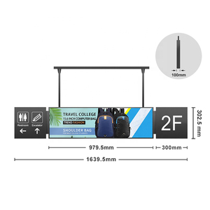 Vendita calda doppia barra allungata Display LCD commerciale Digital Signage e visualizza lo schermo pubblicitario del centro commerciale della metropolitana dell'aeroporto - Product Image 4