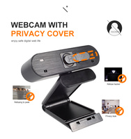 Webcam Anywii Caméra Web PC Mini Web Cam Avec Microphone Usb Webcam Autofocus 1080P Full HD Stream Caméra Pour Ordinateur Portable