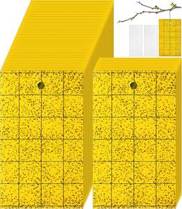 חומר נייר יעיל מאוד צהוב לעוף הדביק לוח דביק עבור הדברה מקורה - Product Image 1