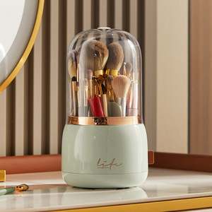 360 °   Soporte Giratorio para Brochas de Maquillaje, Organizador de Maquillaje Portátil de Escritorio, Caja de Almacenamiento de Cosméticos, Contenedor de Herramientas de Maquillaje y Joyería - Product Image 2