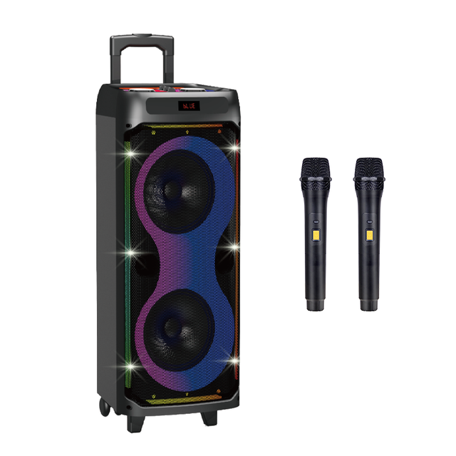 10-Inch for Blue Tooth Party Trolley Speaker with RGB Light Portable Audio Entertainment for Mobile Phones
