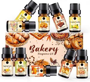 Set <span class=keywords><strong>di</strong></span> Oli Essenziali per Panetteria: Fragranze <span class=keywords><strong>di</strong></span> Torta <span class=keywords><strong>di</strong></span> Zucca, Pan <span class=keywords><strong>di</strong></span> Zenzero, Cioccolato, Waffle Dorato, Nocciola per Diffusori e Candele - Product Image 6