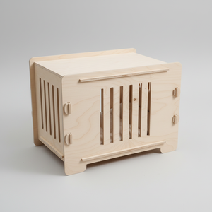 Xwood บ้านแมวของเล่นไม้ขนาดใหญ่ระเบียงในร่มหอซ่อนตัวถอดประกอบได้สำหรับ CH12แมวและสัตว์เลี้ยงขนาดเล็ก - Product Image 1