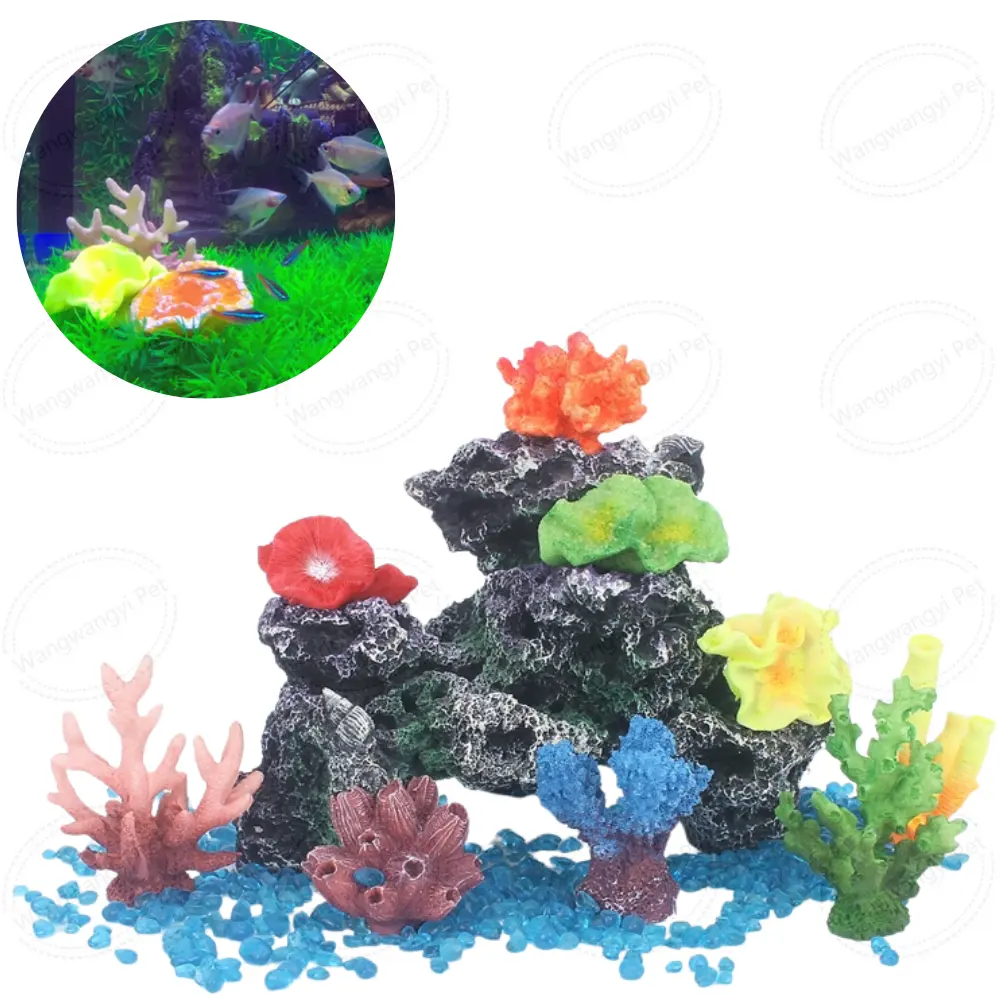 Graziose decorazioni per acquari piccole stelle marine artificiali piante corallo acquario ornamento decorazione acquario