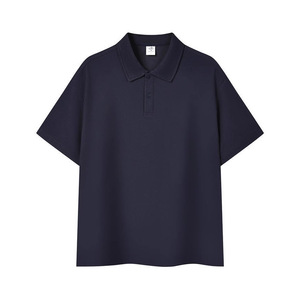 เสื้อโปโลแขนสั้นสีพื้นผ้าฝ้ายปรับแต่งได้สำหรับชุดทำงานหรือใส่ในชีวิตประจำวัน - Product Image 2