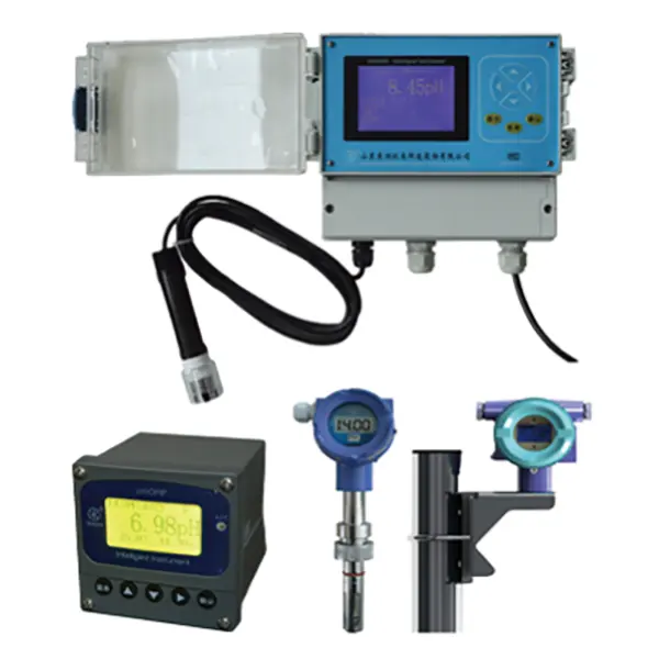 Industrial Intelligent Digital Online Temp. pH ORP Water quality Controller with RS485 4~20mA