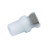 Raccord fileté en plastique 1/8NPT 1/4NPT en ligne pour coupure de flux, raccord rapide CPC, connecteur fileté NPT, raccord fileté pour tuyau