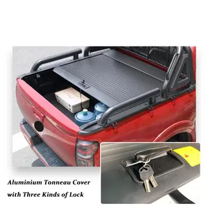 4x4 offroad phụ kiện xe con lăn nắp lên Pick up xe tải giường có thể thu vào Hợp kim nhôm cuộn lên tonneau bìa cho Ford Ranger