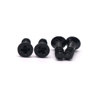 Vis à tête fraisée métriques en acier inoxydable, à embase cruciforme, galvanisées noires M3 M4 M5, pour usage industriel et assemblage.