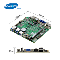 Carte mère industrielle Nano-ITX robuste 5205U DDR4 Max 32 Go 8 USB VGA HD EDP M2 SATA Rs232 PS2 12 X 12 CM 12V
