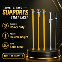 Adjustable Steel Prop Metal Shoring Post High Strength Corrosion Resistant Formwork Support for Construction Scaffolding