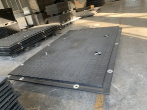 HDPE Composite chồng chéo lồng vào nhau Giàn Khoan Đường mat durabase lĩnh vực dầu tạm thời đường thảm cỏ bảo vệ mat - Product Image 3