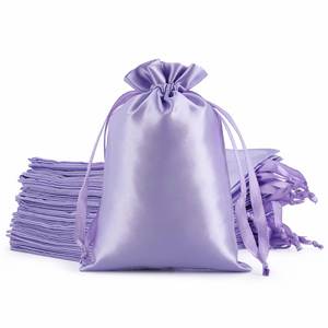 Bolsas de Regalo de Satén de Algodón Morado con Cordón para Niños, Aula, Boda, Cumpleaños, Baby Shower, Pascua, Joyería, Recuerdos de Fiesta - Product Image 1