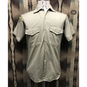 Camicia Formale a Righe per Uomo, Traspirante, Primaverile, Mezza Abbottonatura, <span class=keywords><strong>Maniche</strong></span> Corte, Doppia Tasca, in Cotone Broadcloth, Uniforme di Sicurezza - Product Image 1