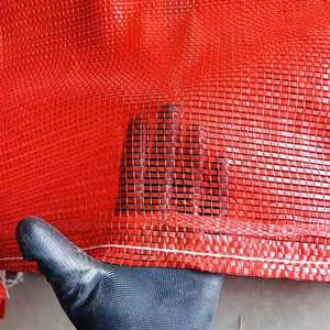 Bolsas de malla rojas para cebollas de 11x18 pulgadas con cordón, reutilizables, para almacenamiento de productos frescos, lavables, transpirables, para verduras. - Product Image 6