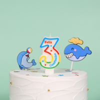 Vente en gros d'offre spéciale numéro 0 ~ 9 coloré joyeux anniversaire numéro bougie gâteau fournitures de décoration de fête de mariage