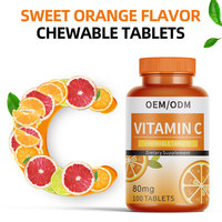 Comprimés de vitamine C naturelle personnalisés de haute qualité comprimés à mâcher de vitamine C pour les suppléments de rappel immunitaire