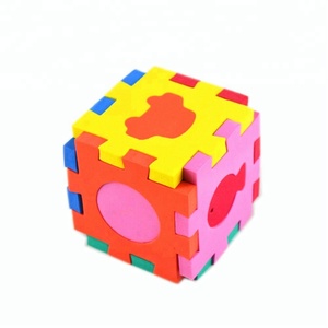 Jouets éducatifs pour bébés, cubes souples 3D, <span class=keywords><strong>puzzle</strong></span> en <span class=keywords><strong>mousse</strong></span> EVA à faire soi-même - Product Image 6