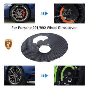 Enjoliveurs <span class=keywords><strong>de</strong></span> <span class=keywords><strong>roue</strong></span> en fibre <span class=keywords><strong>de</strong></span> carbone sèche pour <span class=keywords><strong>Porsche</strong></span> 911 992 991.2 GT3 RS Style - Product Image 3