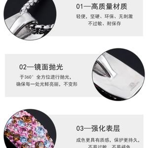 Colliers en Acier Inoxydable, Bijoux Fantaisie Délicats pour Femmes, Collier Ras du Cou avec Pendentif en Zircon Cubique - Product Image 5