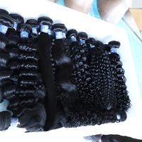 Extensions de cheveux humains brésiliens vierges non traités, mèches de cheveux indiens Remy double drawn, tissages de cheveux naturels