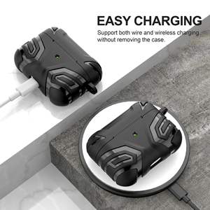 <span class=keywords><strong>Coque</strong></span> de protection pour écouteurs sans fil en silicone écologique de haute qualité, conçue par des designers, pour Airpod1 2 <span class=keywords><strong>PRO</strong></span> - Product Image 6