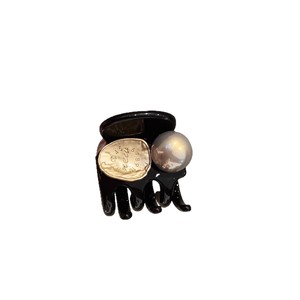 Nouvelle pince à cheveux requin haut de gamme au design de niche, petite, élégante et simple, pour l'arrière de la tête, avec perles - Product Image 5