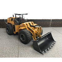 Excavadora RC de Aleación 1:14 24CH, Camión de Construcción Eléctrico con Control Remoto, Batería de Iones de Litio, Juguete de Ingeniería de Simulación