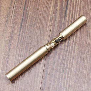 Briquet Vintage kérosène vieux <span class=keywords><strong>cuivre</strong></span> pur créatif mince poêle Dragon stick Nunchucks Mini personnalité briquet de poche pour hommes - Product Image 3