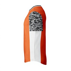Camiseta de Béisbol Naranja para Hombre, Manga Corta, Secado Rápido, Transpirable, Poliéster, Ropa Deportiva con Cierre de Botones, Talla Grande - Product Image 5