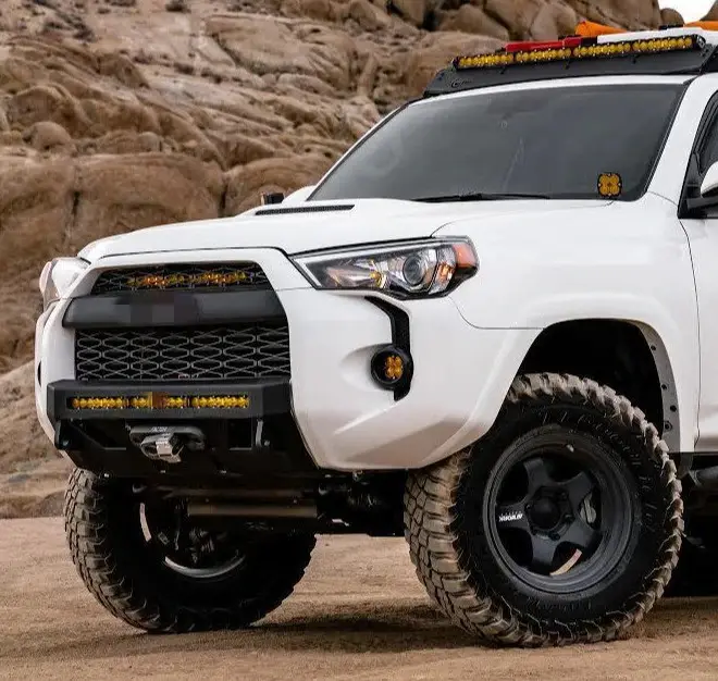 Spedking 2014-2022 car body kit 4x4 accessories parts Front TRD pro steel Conversions bumper for toyota 4runner