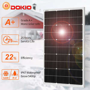 <span class=keywords><strong>DOKIO</strong></span> 18V 100W Système de Panneau Solaire Rigide 18V Mono Silicium Étanche Kit de Panneau Solaire Charge 12V DSP-100M Camping/Maison/RV - Product Image 2
