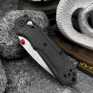 Couteau pliant unique BM565 avec lame S90V résistante à la corrosion, manche en fibre de carbone, 17,7 cm, qualité DIY, personnalisable OEM, pour l'extérieur - Product Image 5