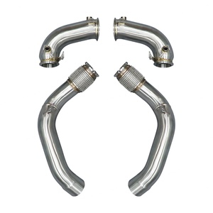 Tubo de Escape Integrado Recto de Acero Inoxidable 304 de 76-89 mm para BMW M5 2018-2021 S63B44B F90 4.4T OEM y ODM - Product Image 1