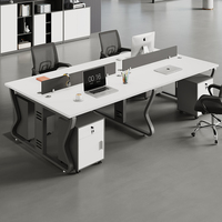 Bureau Bureau Bureau Personnel Bureau Simple Moderne Écran Station Casier Partition Employé Bureau D'ordinateur