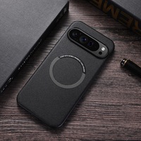 Étui de téléphone en cuir magnétique pour Google Pixel 9 Pro, résistant aux chocs et aux chutes