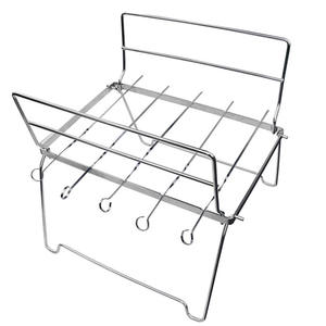 Poêle à bois pliable en acier inoxydable portable, barbecue, grille réglable, camping en plein air, randonnée, pique-nique, barbecue dans la cour - Product Image 3