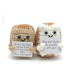 Juguetes de Peluche Tejidos a Mano con Energía Positiva, Muñecos de Patata Positivos con Tarjetas de Frutas y Verduras - Product Image 2