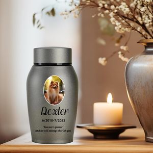 Urna Personalizada para Cenizas de Perros y Gatos, Recuerdo Conmemorativo para Mascotas con Nombre y Foto Grabados, Urna de Cremación, Recuerdo para el Hogar - Product Image 5