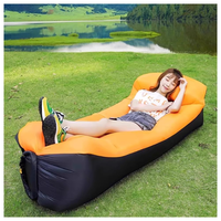 Canapé-lit gonflable en PVC écologique avec housse amovible, ultra portable, imperméable et anti-fuite, pour le camping, la plage, les voyages, l'extérieur/l'intérieur