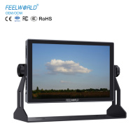 Moniteur de terrain FEELWORLD S10 10,1 pouces 1200 nit 12G-SDI 2.0 pour caméra, écran tactile 4K HDR, gamme de couleurs 98% REC709, dalle IPS, stéréo 3,5 mm