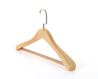 Cintres en bois doré pour vêtements avec Logo, bon prix