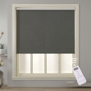 Stores à enroulement électriques en gros avec batterie intégrée, installation facile, motif vertical, tissu uni, traditionnels, pour usage quotidien - Product Image 3