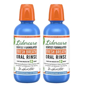 Productos OEM para el cuidado bucal revitalizan el sabor a menta helada. Combate el mal aliento durante 12 horas. Mata bacterias. Enjuague bucal.