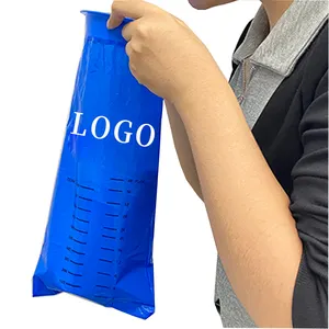 Plastic Bags Factory YURUI Plastic Recycled Material Portable Medical Air Sickness Bag Puke Car Pe Emesis Plastic Travel Disposable Vomit Bag