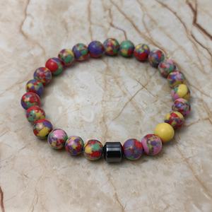 Nouveau fait à la main thérapie magnétique 8mm aimant bracelet à breloques énergie perle hématite bracelets pour femme - Product Image 5