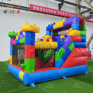 Winsun Bán hàng nóng sân chơi vui vẻ bên khối trượt bơm hơi thương mại Nhà bị trả lại kết hợp - Product Image 6